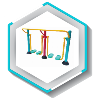 รหัสสินค้า A-14 | เครื่องบริหารข้อสะโพก แบบสลับเท้าซ้ายขวา คู่