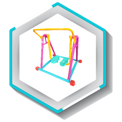 รหัสสินค้า A-36 | เครื่องบริหารข้อสะโพกแบบสลับเท้าซ้ายขวา