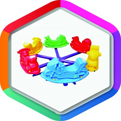 >>KRP-A177<<ม้าหมุนมอเตอร์ไซต์ ขนาด 120*120*80 CM