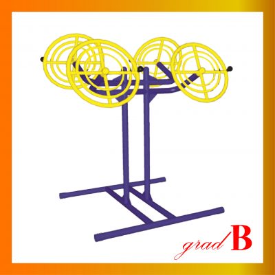 B-42อุปกรณ์บริหารแขนหัวไหล่มือแบบวงล้อคู่